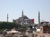 Blick von der Hotelterasse auf die Hagia Sophia